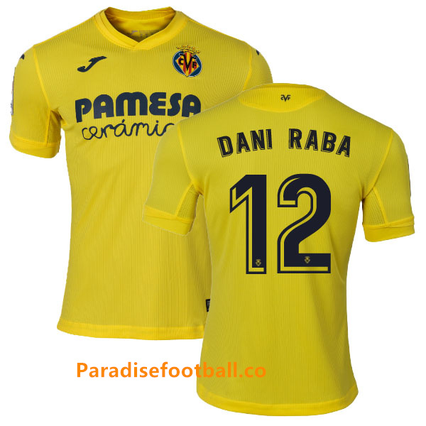 2020-2021 Villarreal Home Kit Soccer Jersey Dani Raba #12